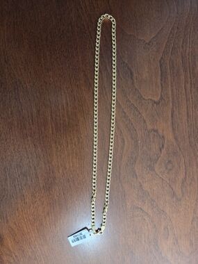 Gold Plated Sterling Silver Chain Necklace